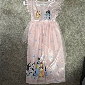 Pink Kids Pajamas with Cartoon Characters